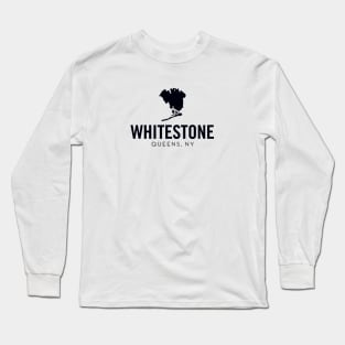 Whitestone, Queens - New York (black) Long Sleeve T-Shirt